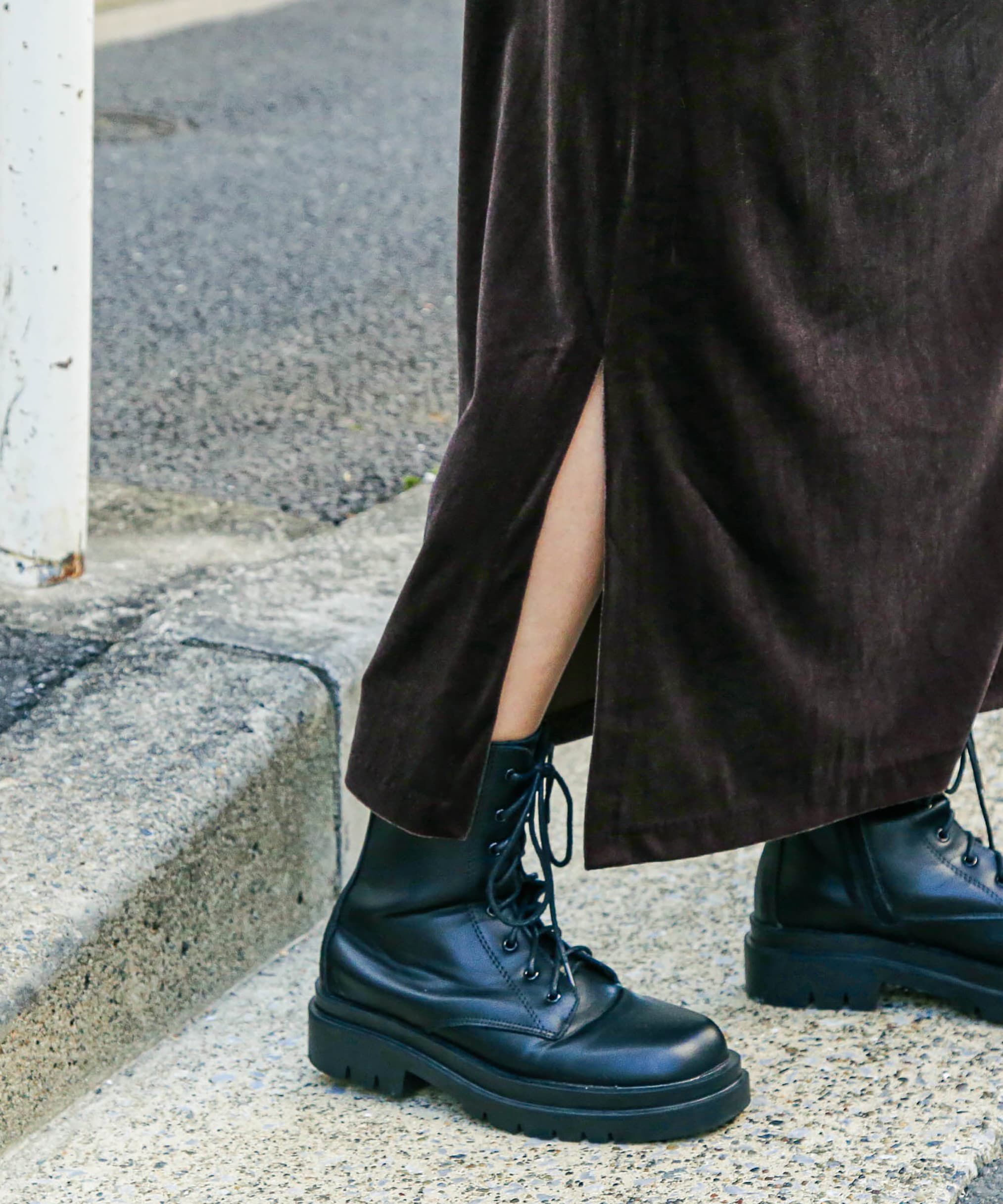  「ナローベロアVネックキャミワンピース」|ワンピース|