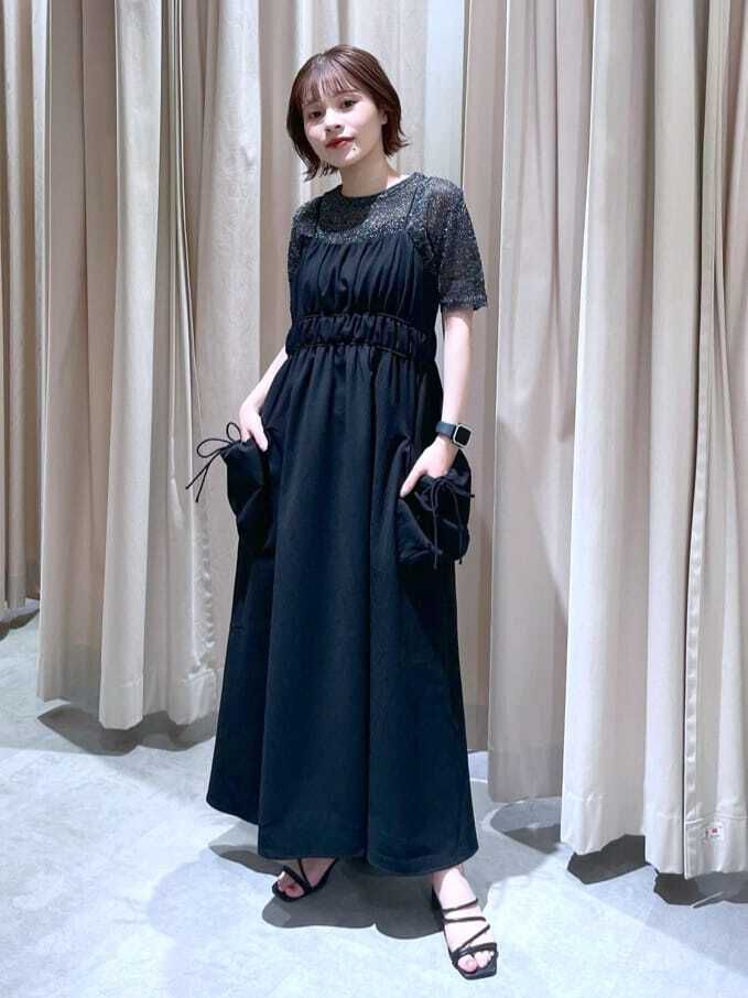  「サイドポケットキャミワンピース」|ワンピース|