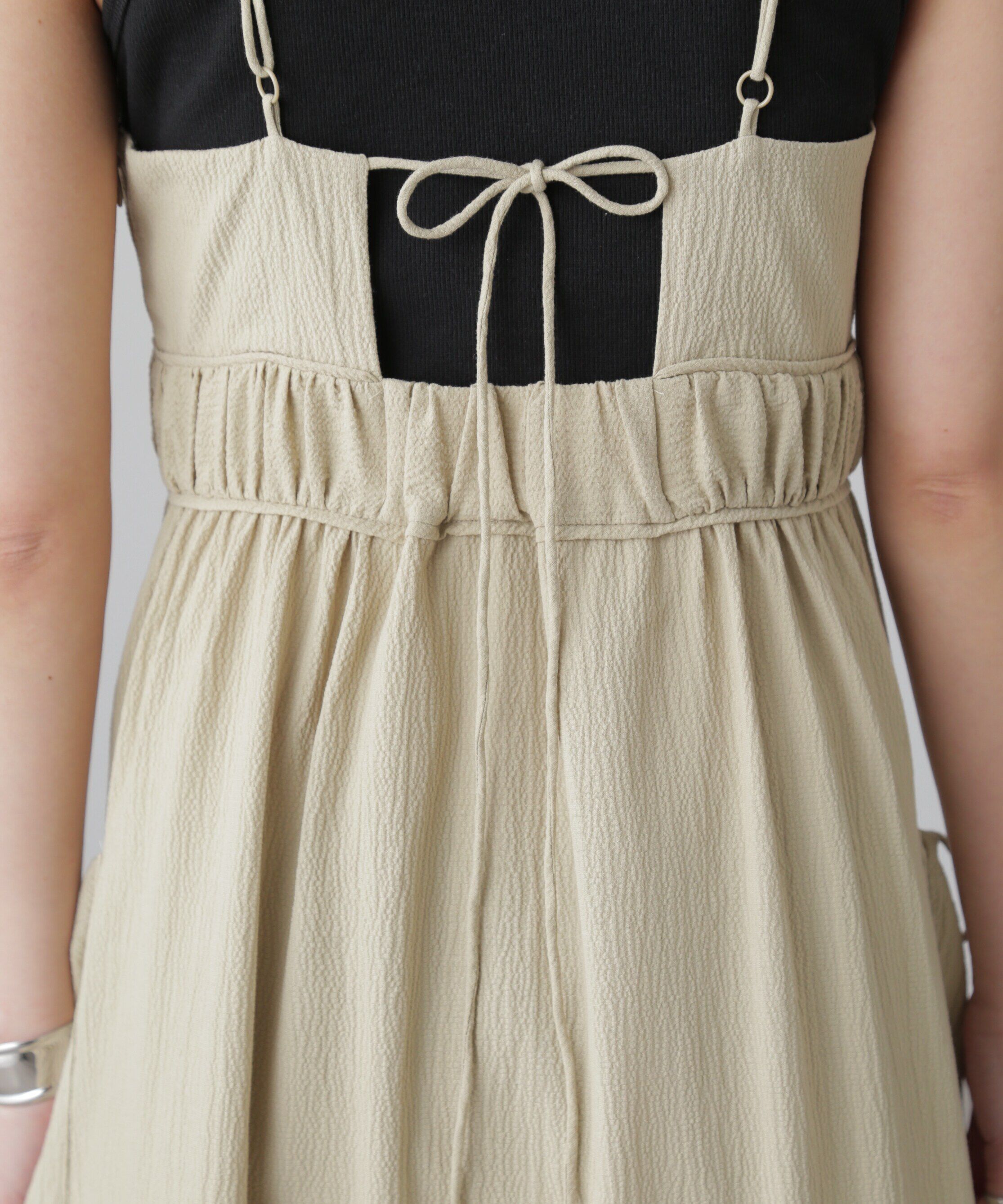  「サイドポケットキャミワンピース」|ワンピース|