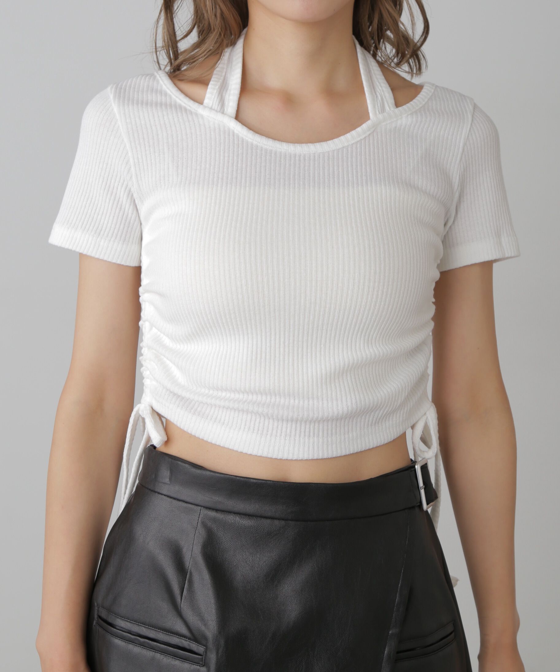  「ホルターネックコンパクトカットソー」|Tシャツ・カットソー|