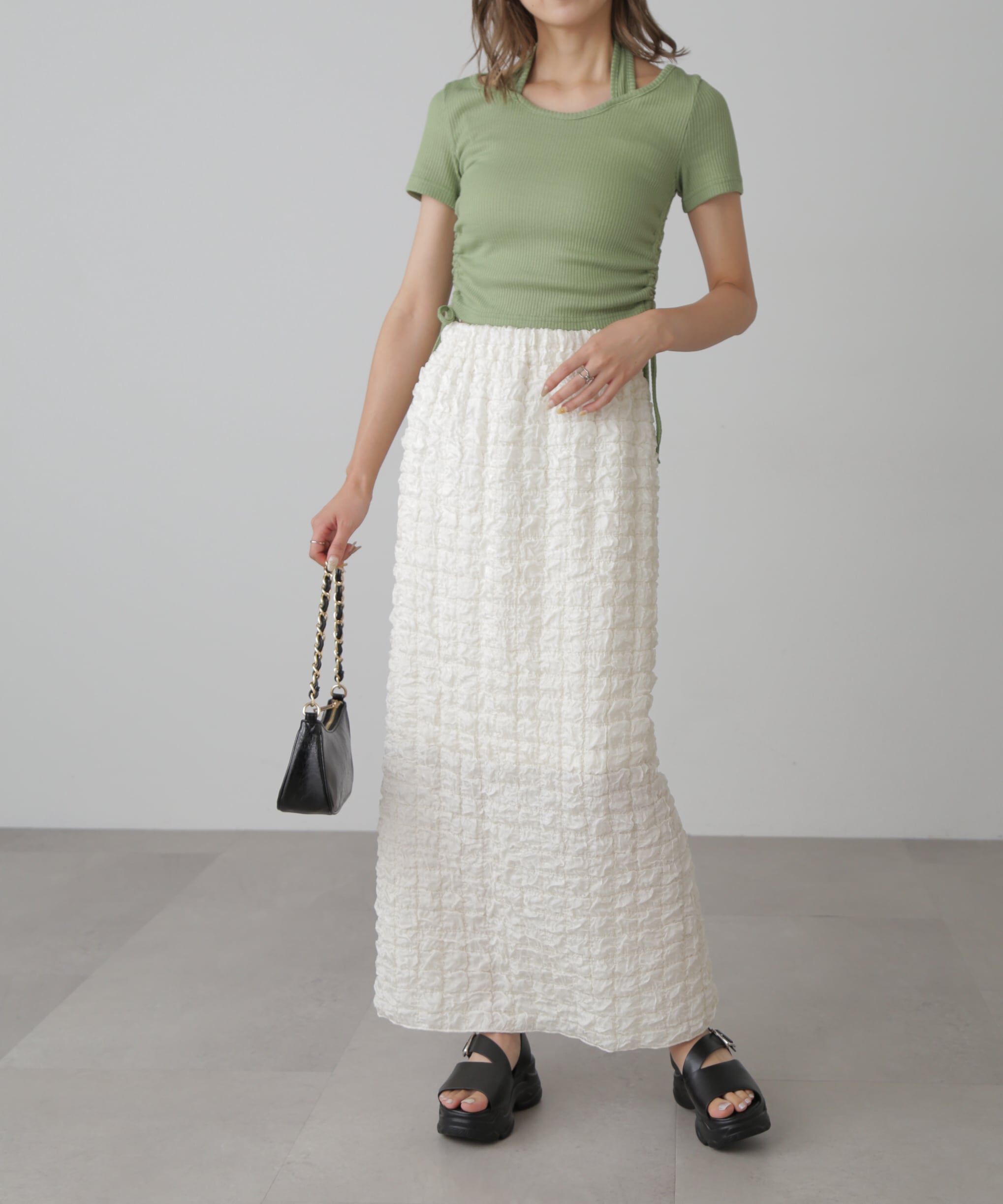  「ホルターネックコンパクトカットソー」|Tシャツ・カットソー|