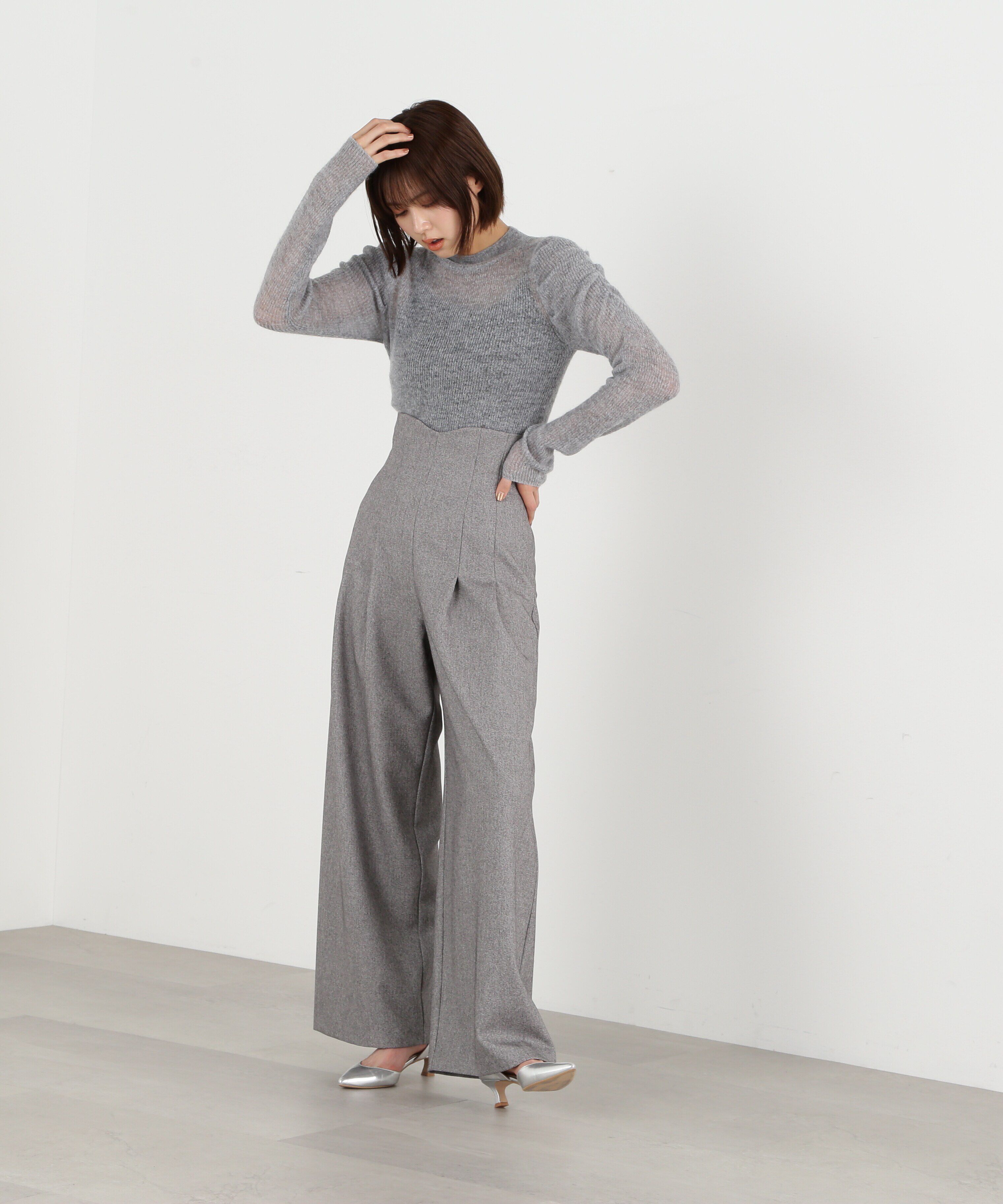  「モヘアコンヘアリーシアートップス」|ニット・セーター|