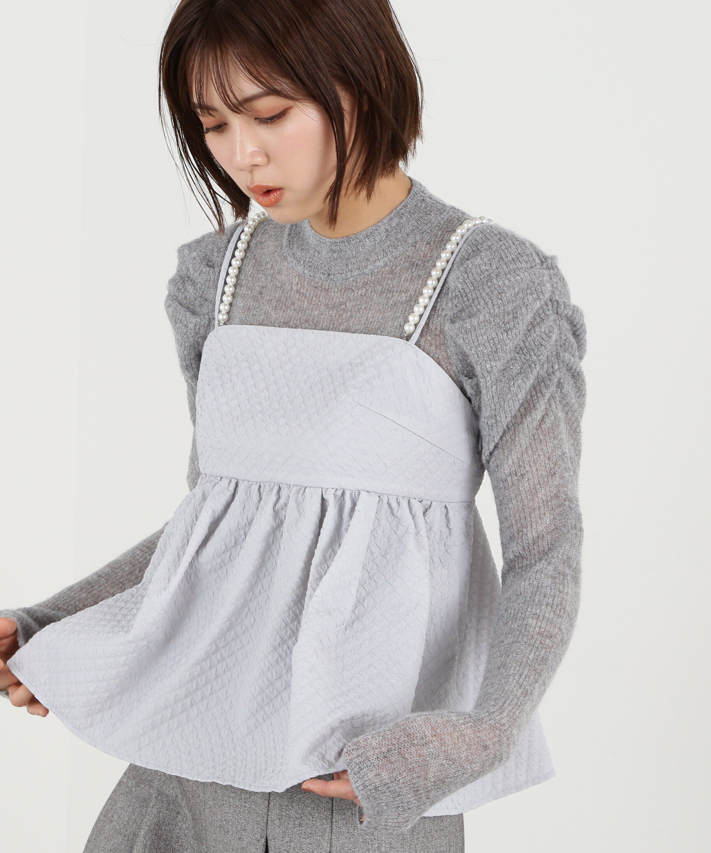  「モヘアコンヘアリーシアートップス」|ニット・セーター|