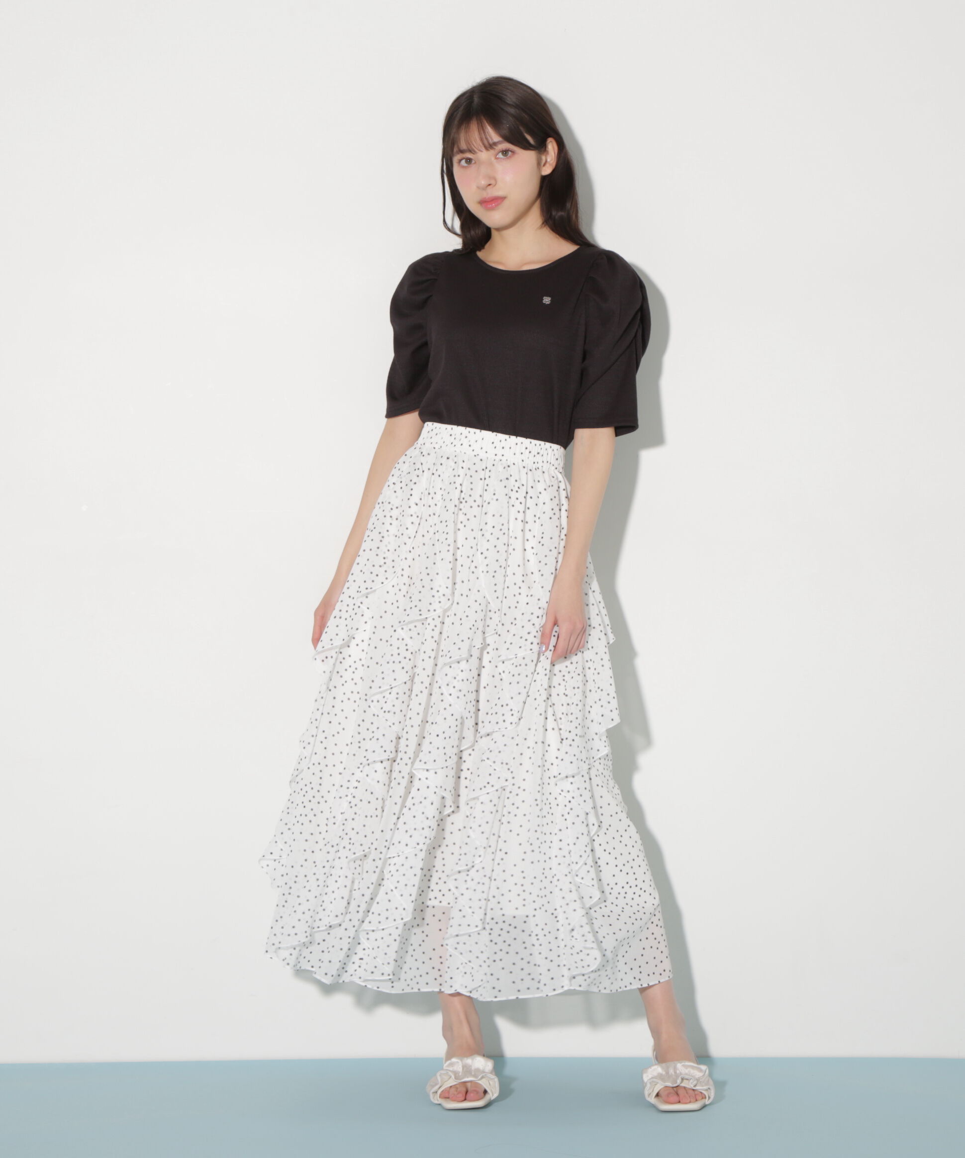  「プレート付きパワショルカットソー」|Tシャツ・カットソー|