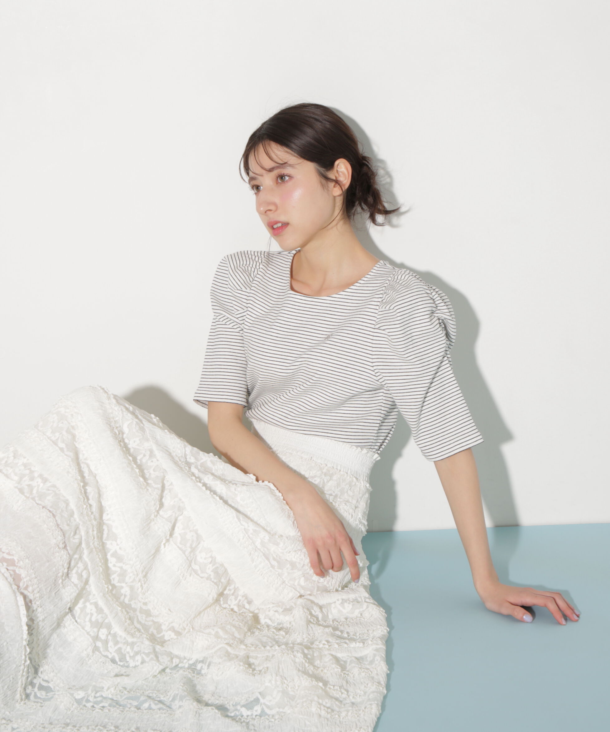  「プレート付きパワショルカットソー」|Tシャツ・カットソー|