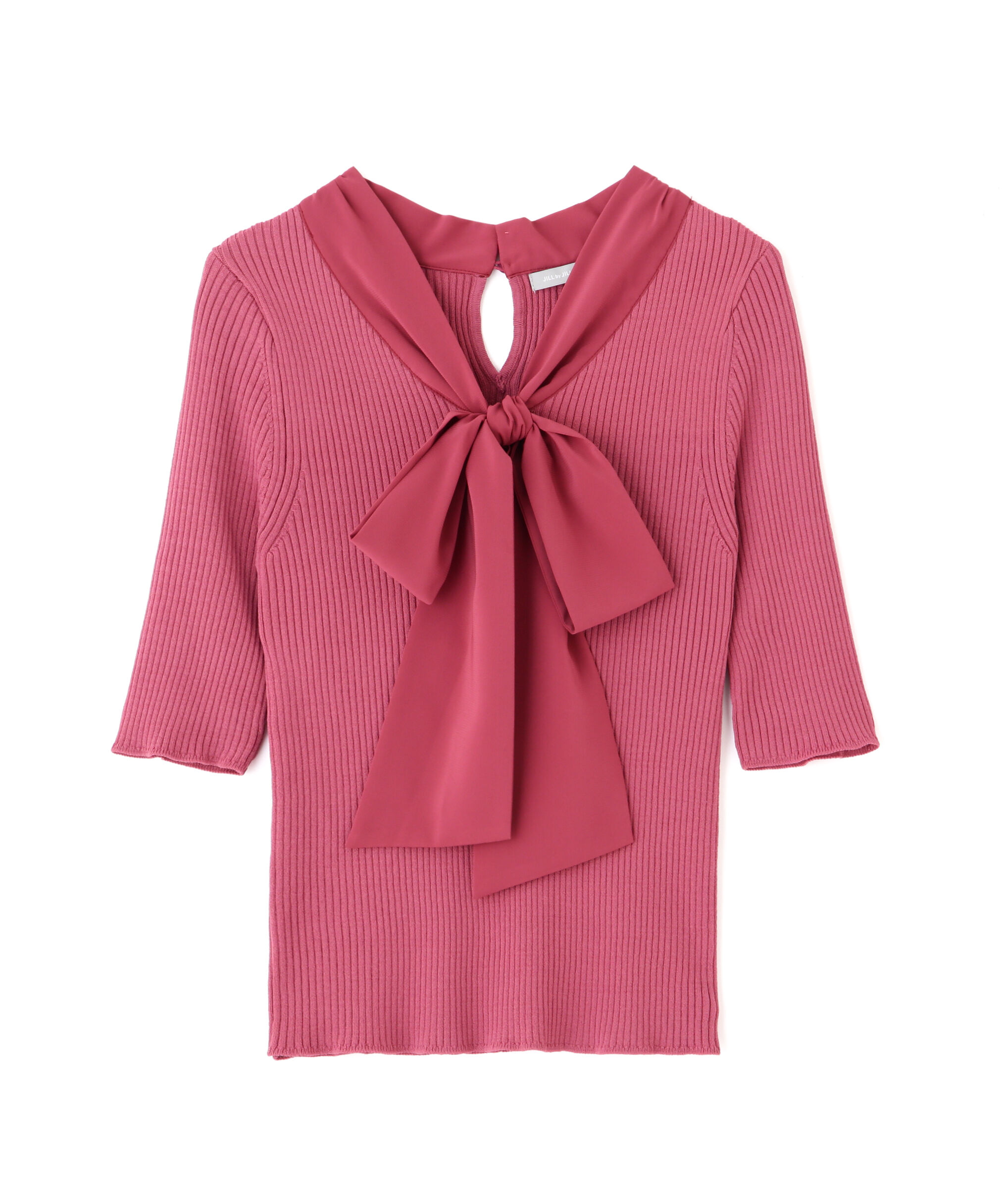  「ボウタイリブニット」|ニット・セーター|