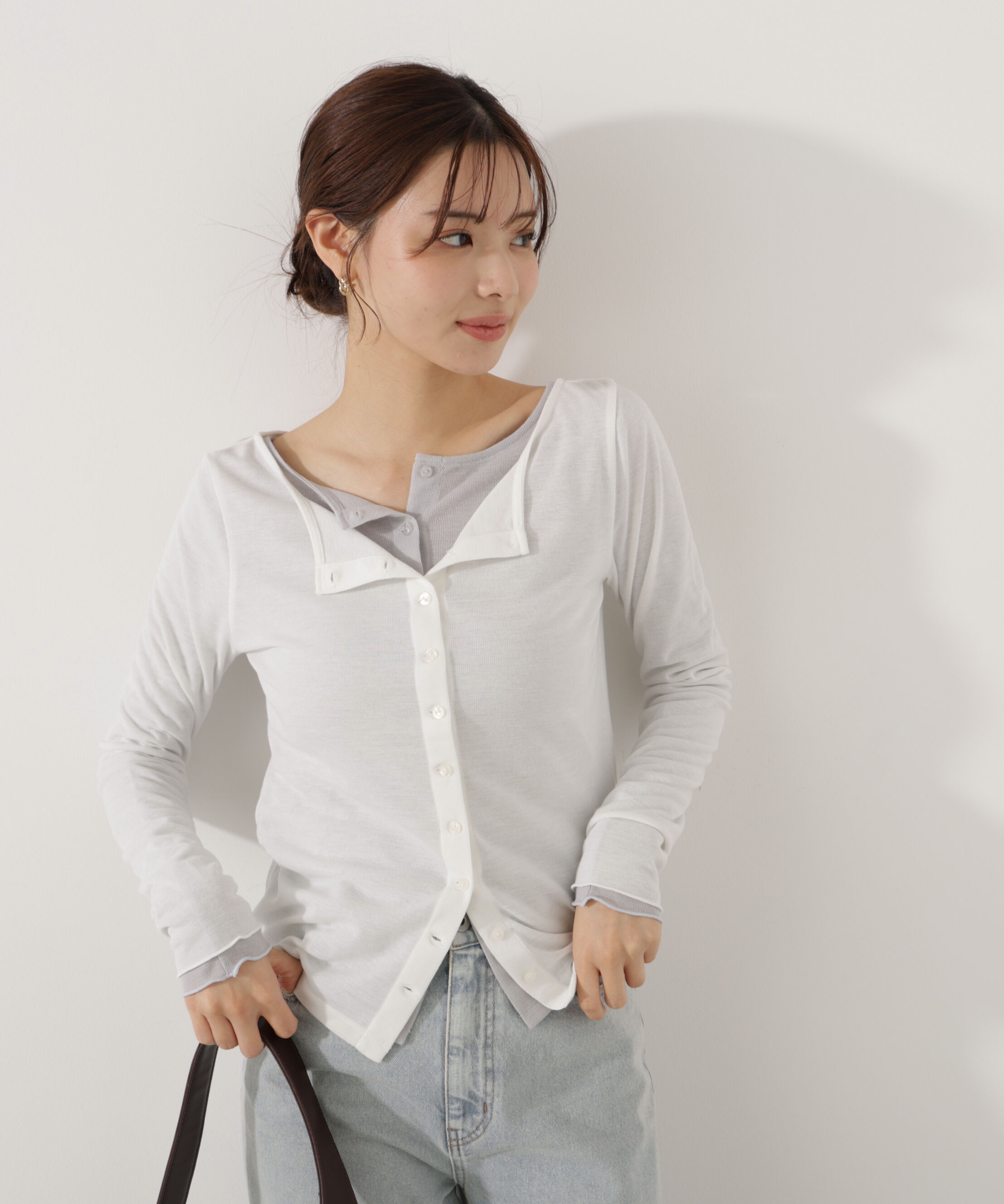 PROPORTION BODY DRESSING「〈a/mie〉シアーカットソー　26SS」|Tシャツ・カットソー|