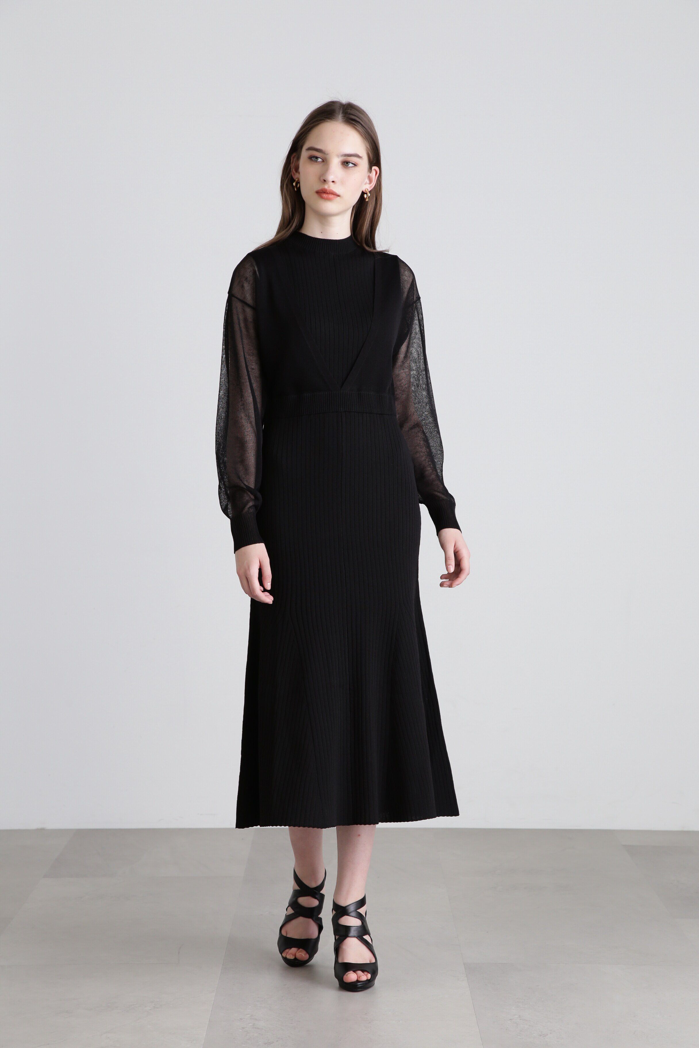  「◆カーデコンビニットワンピース」|ワンピース|