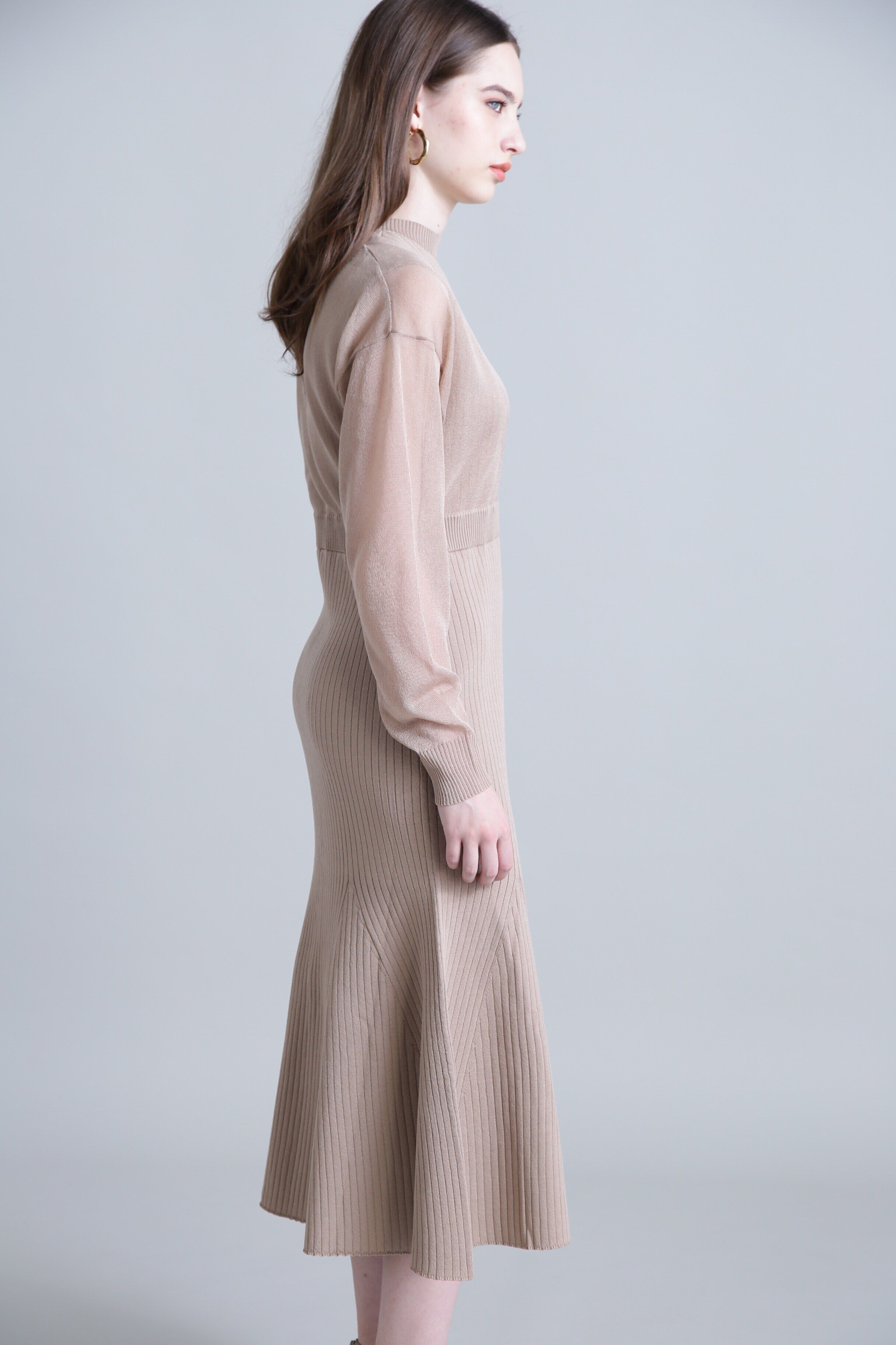  「◆カーデコンビニットワンピース」|ワンピース|