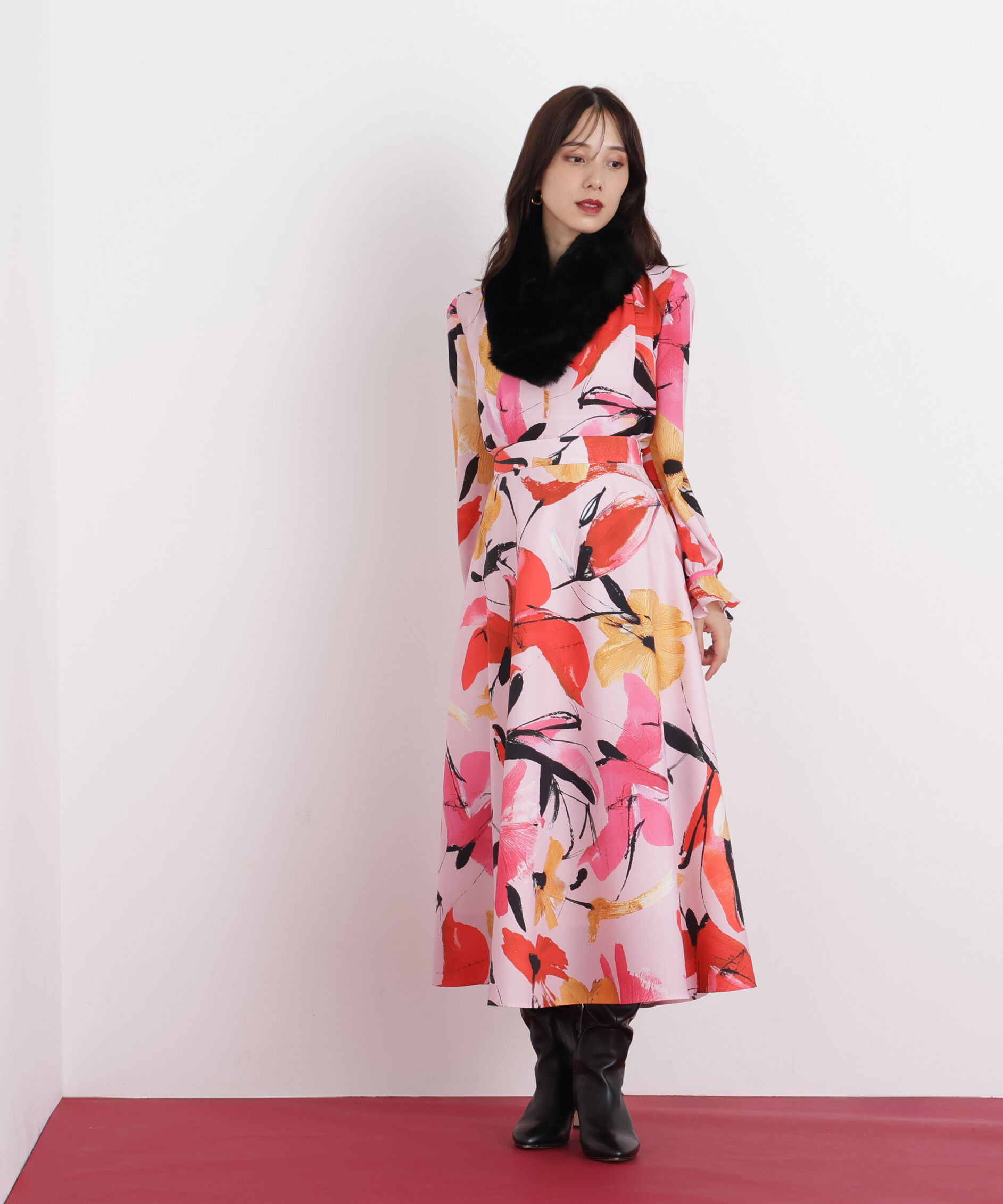  「◆フラワープリントギャザーブラウス」|シャツ・ブラウス|