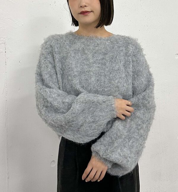 archives「バックシャンブラッシュショートニット」|ニット・セーター|