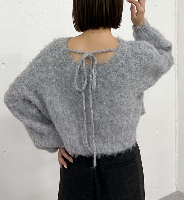 archives「バックシャンブラッシュショートニット」|ニット・セーター|