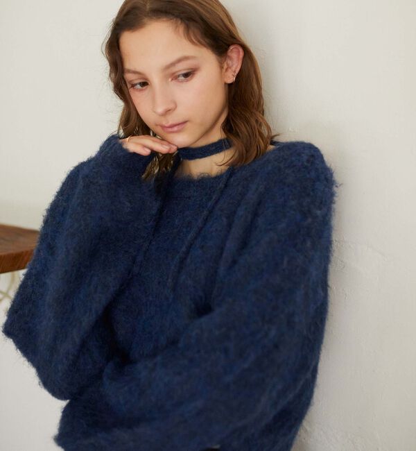 archives「バックシャンブラッシュショートニット」|ニット・セーター|