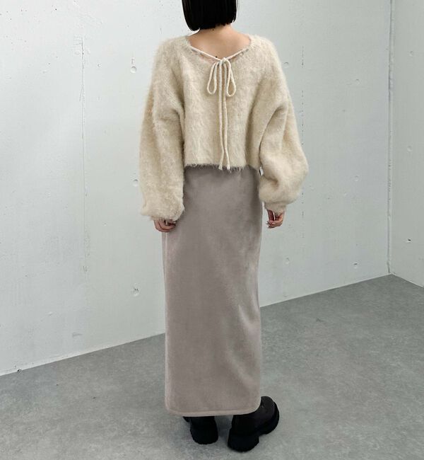 archives「バックシャンブラッシュショートニット」|ニット・セーター|