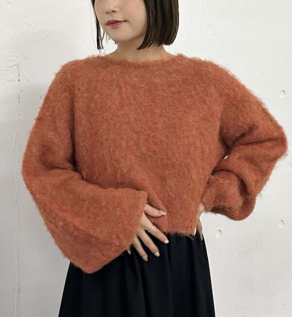 archives「バックシャンブラッシュショートニット」|ニット・セーター|