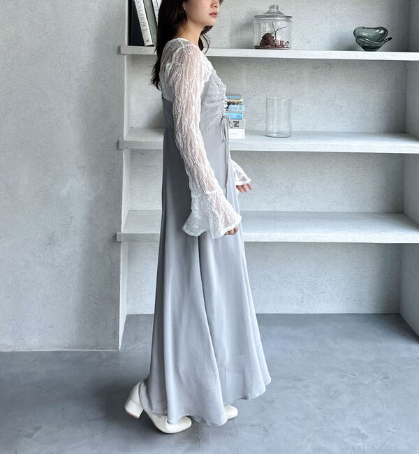 archives「シワシフォンドロストフレアキャミワンピース」|ワンピース|