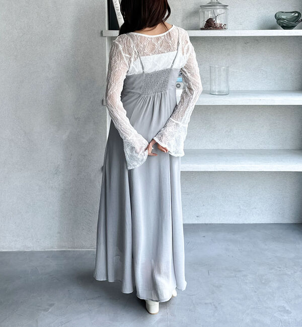 archives「シワシフォンドロストフレアキャミワンピース」|ワンピース|