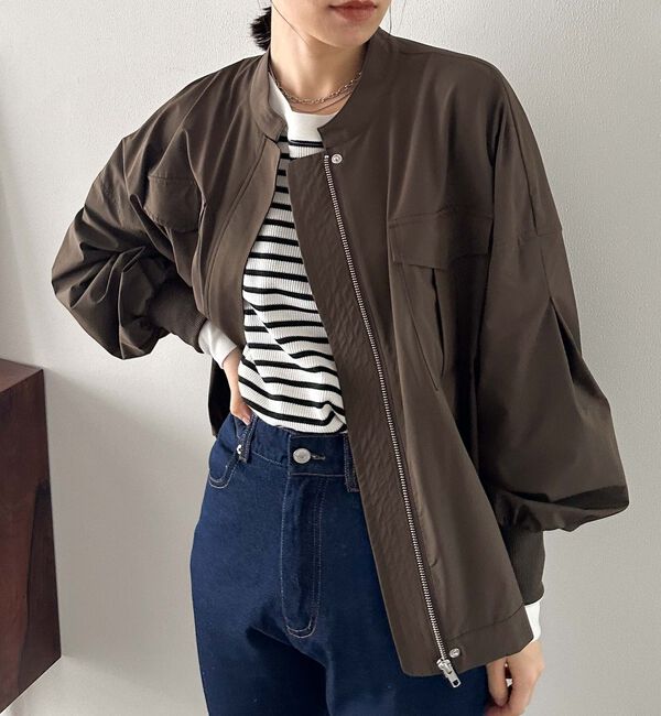 Doux archives「ナイロンテックブルゾン」|テーラードジャケット|