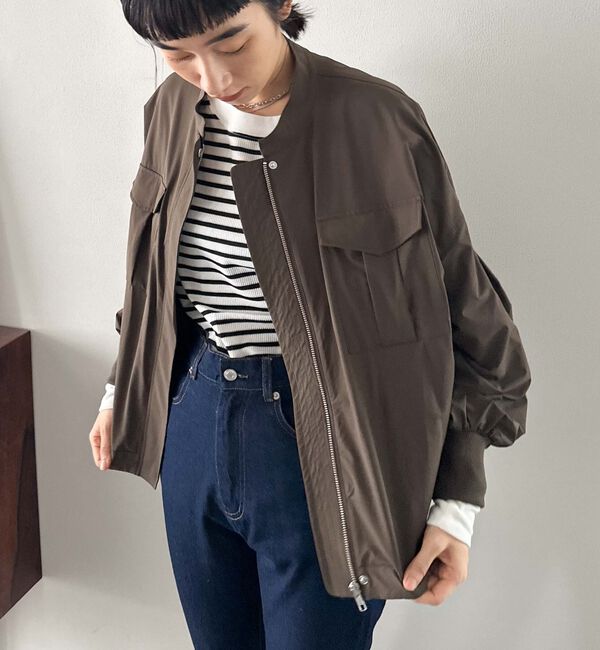 Doux archives「ナイロンテックブルゾン」|テーラードジャケット|