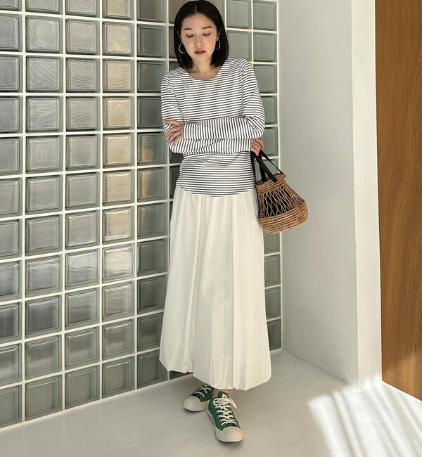 Doux archives「フロントダブルボーダーカットソー」|Tシャツ・カットソー|