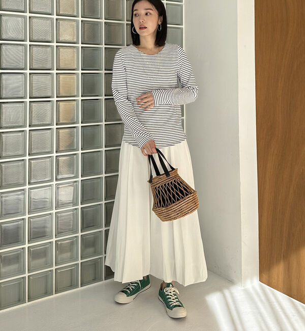 Doux archives「フロントダブルボーダーカットソー」|Tシャツ・カットソー|