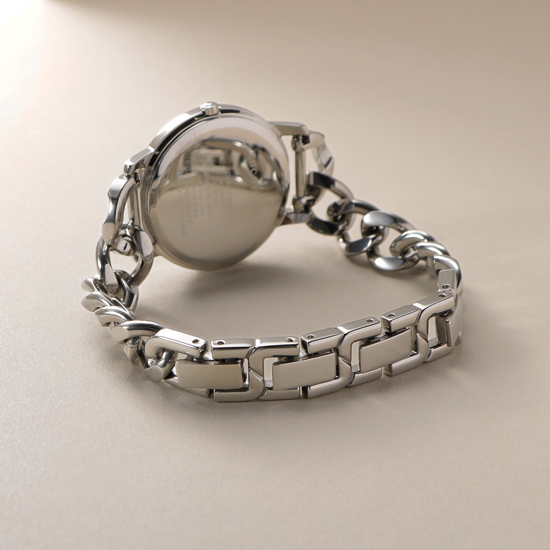 COCOSHNIK「SSラウンドチェーンベルト ウォッチ（ブラックマット）」|腕時計|