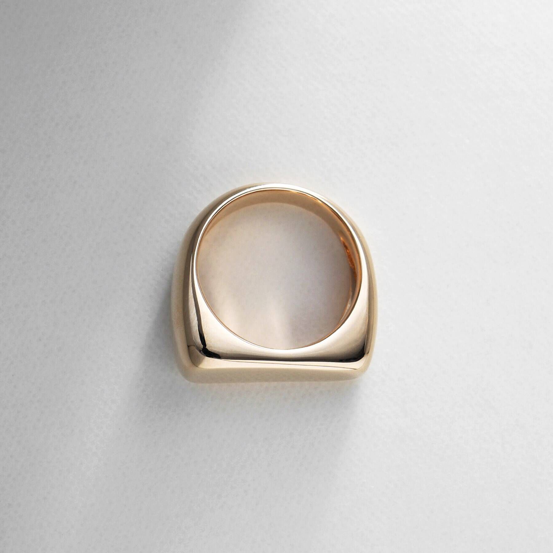 COCOSHNIK「K10トラペーズ シグネットリング」|リング|