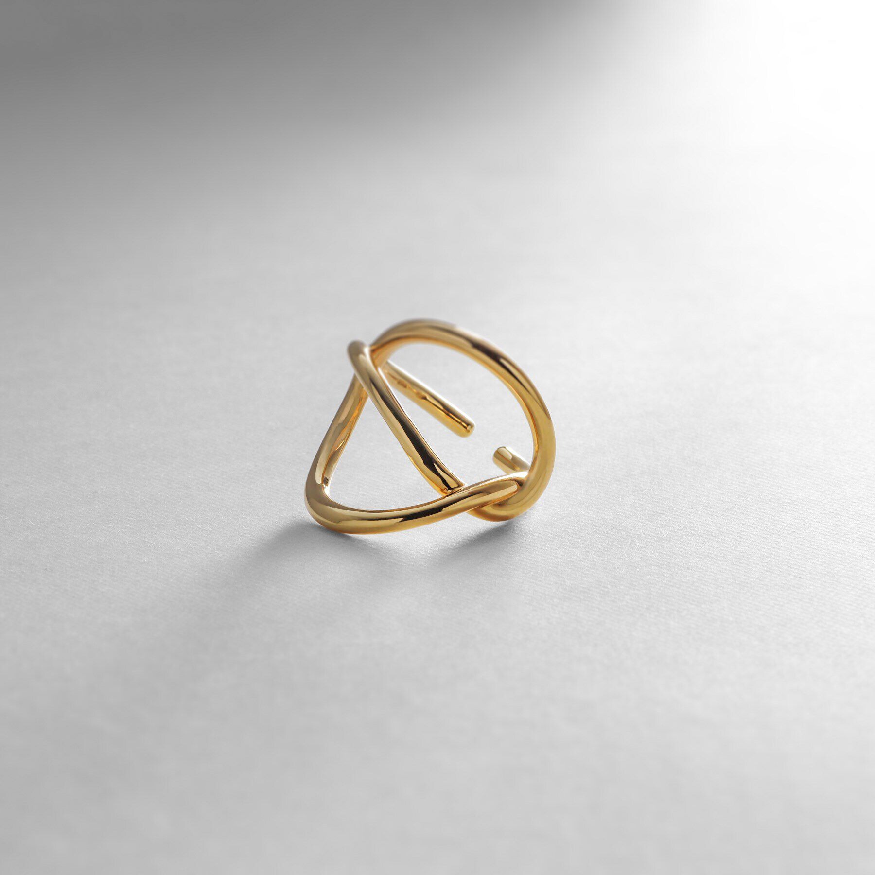 COCOSHNIK ONKITSCH「シルバー リングイヤーカフ エンタングル GP」|リング|