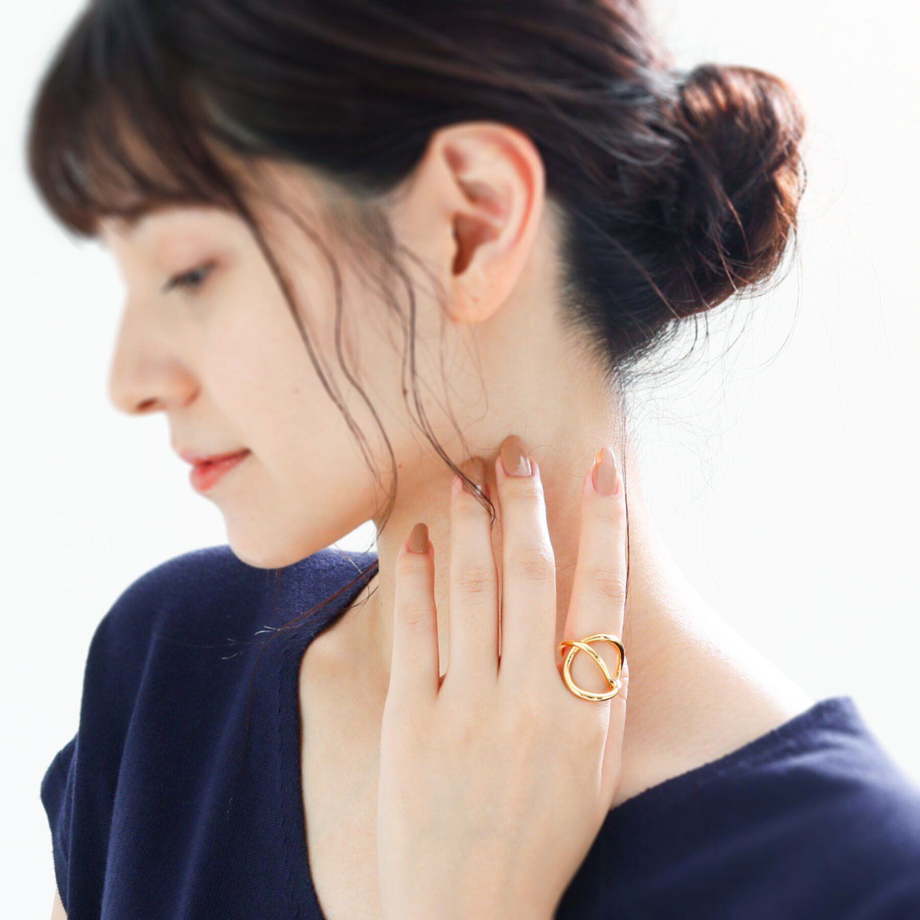 COCOSHNIK ONKITSCH「シルバー リングイヤーカフ エンタングル GP」|リング|