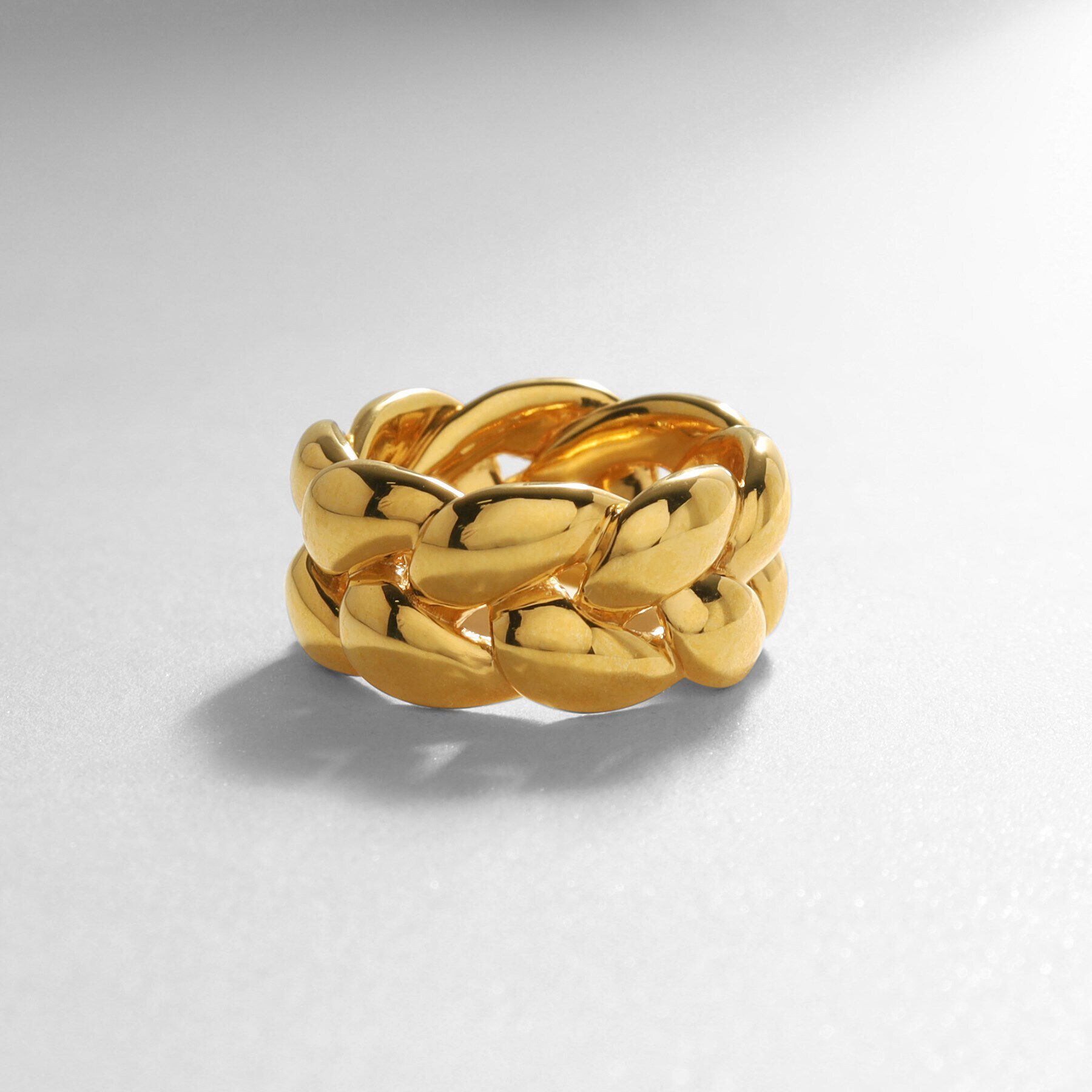 COCOSHNIK ONKITSCH「シルバー ニッティングモチーフ エタニティリングL GP」|リング|