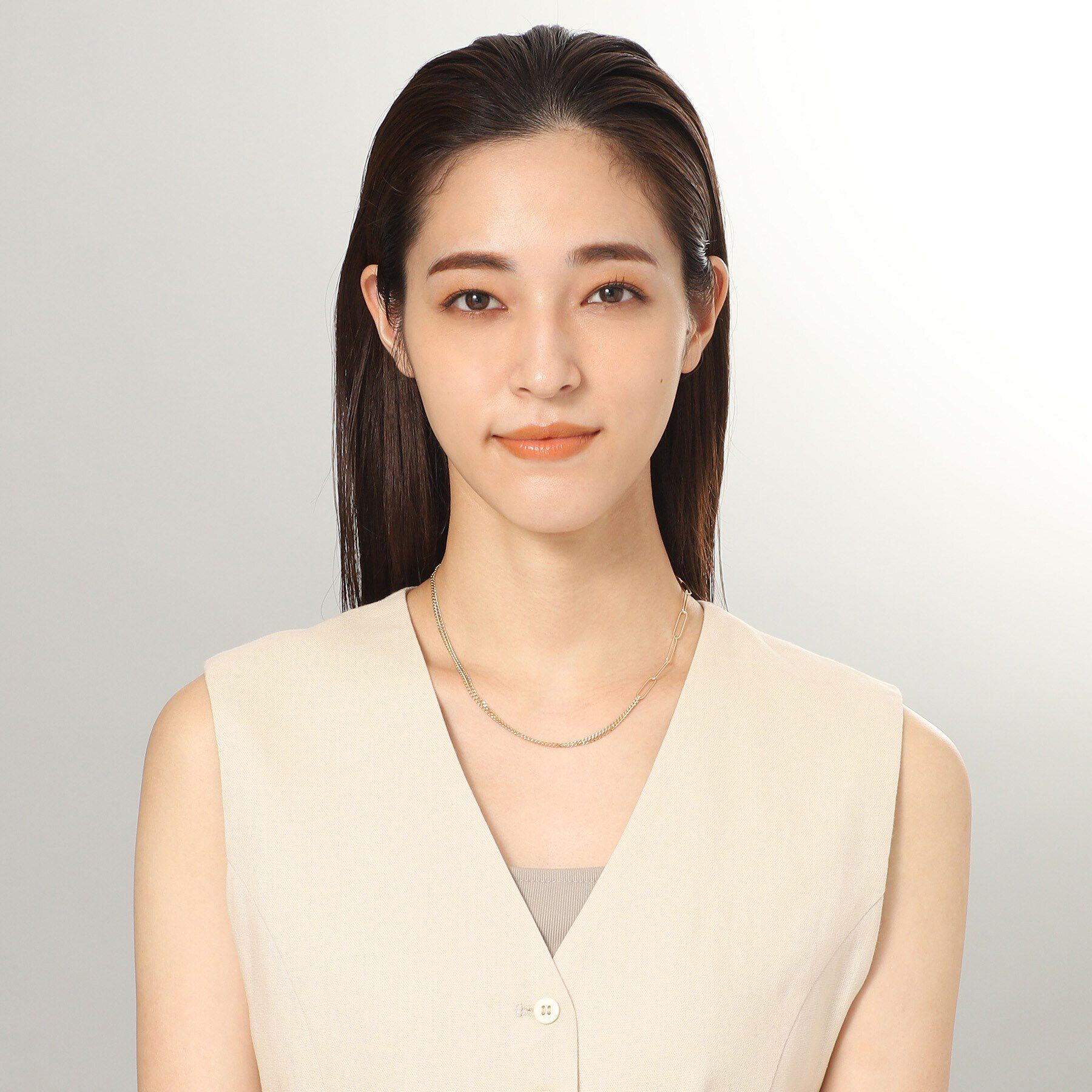 COCOSHNIK「K10PCロング・キヘイミックスチェーン ネックレス」|ネックレス|