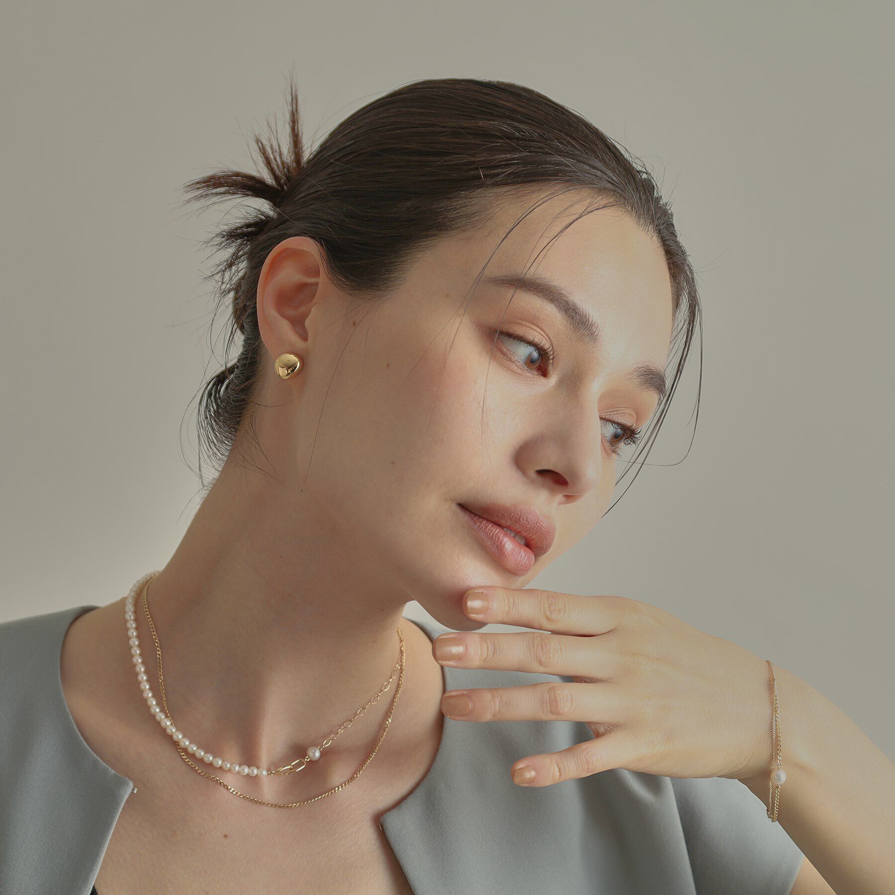 COCOSHNIK「K10キヘイチェーン ネックレス」|ネックレス|