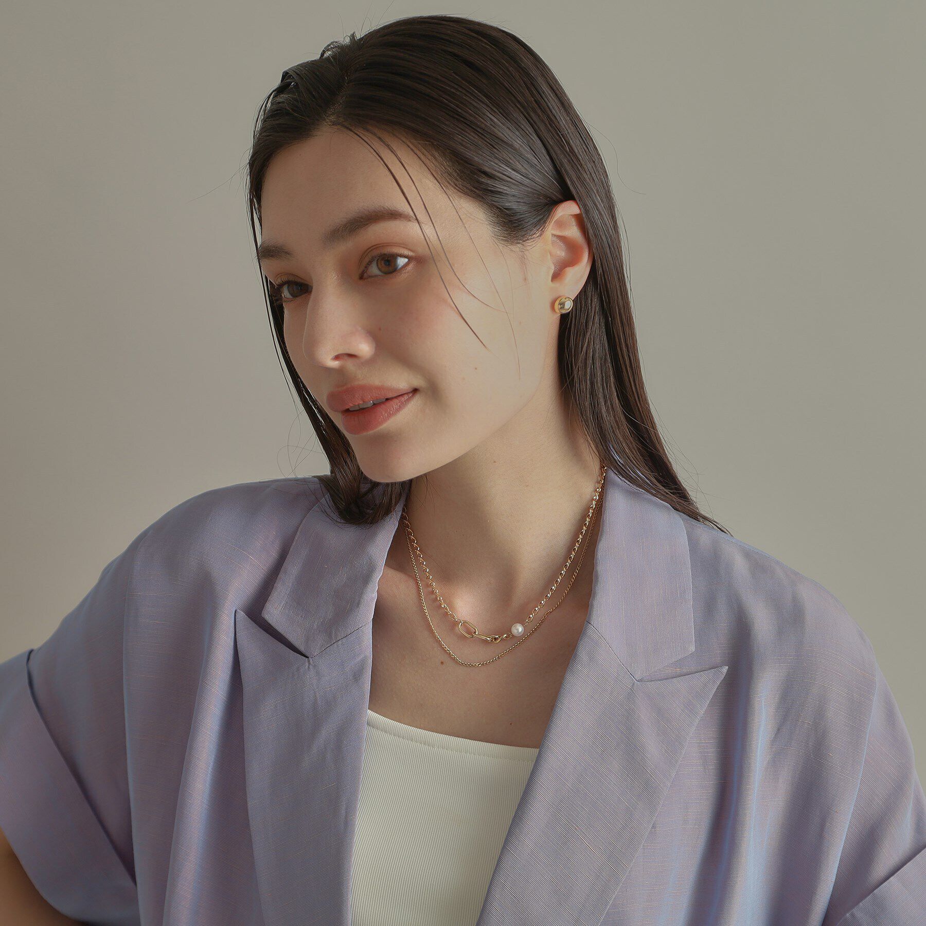 COCOSHNIK「K10キヘイチェーン ネックレス」|ネックレス|