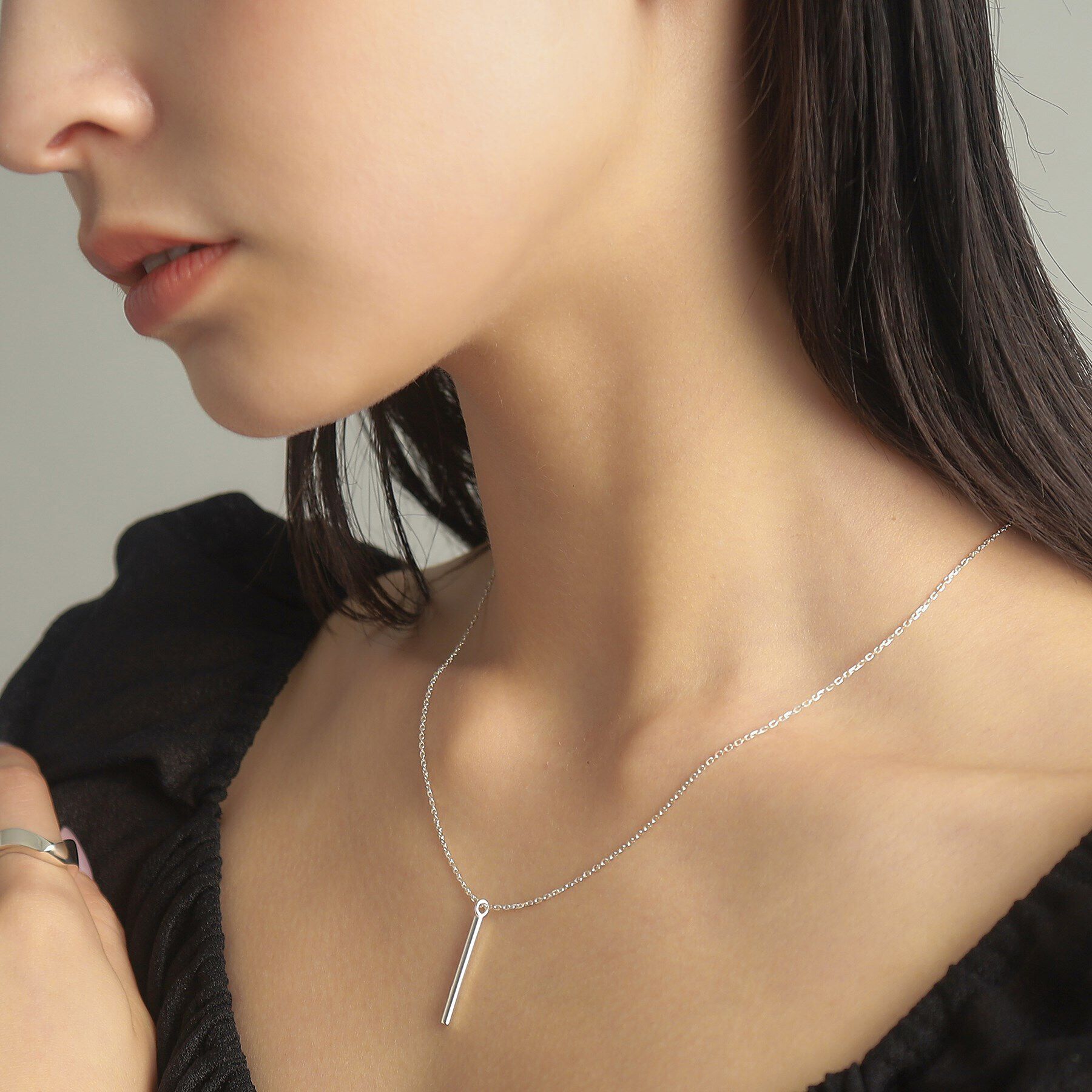 COCOSHNIK ONKITSCH「シルバー オーバルバーネックレス」|ネックレス|