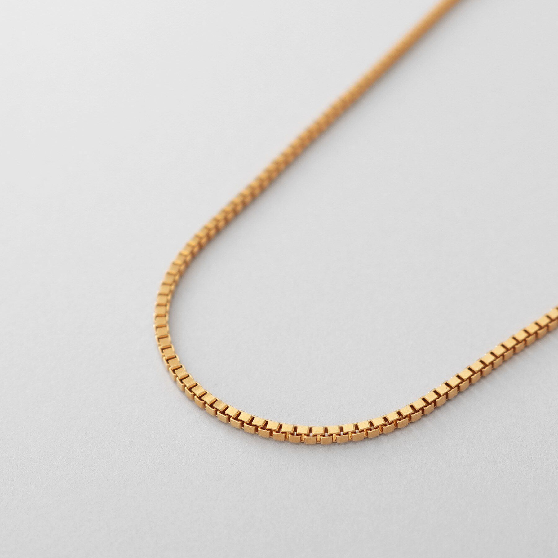 COCOSHNIK ONKITSCH「シルバー デザインチェーン ベネチアンネックレスS（38cm） GP」|ネックレス|