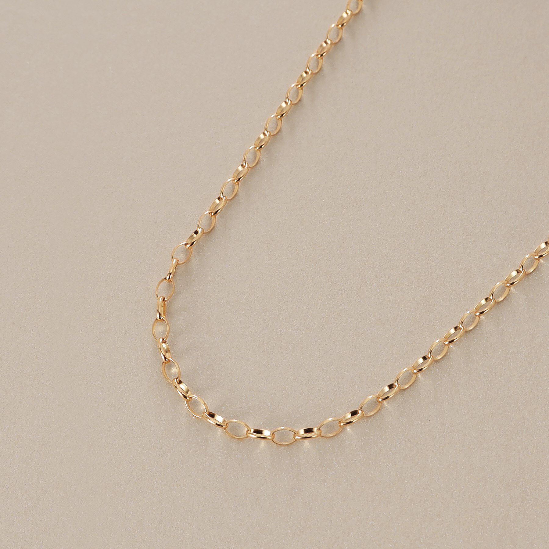 COCOSHNIK「K10甲丸カットケーブル ネックレス」|ネックレス|