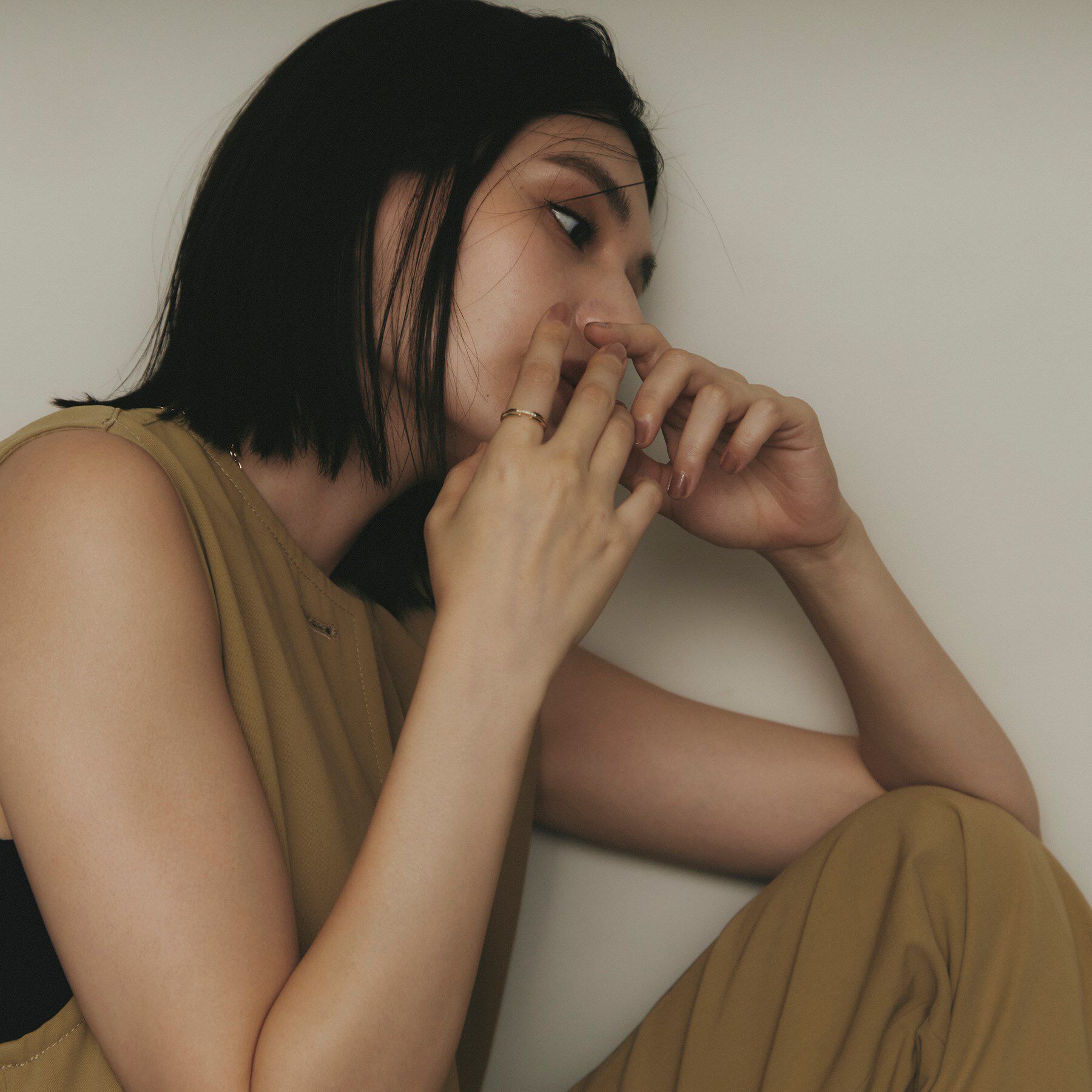 COCOSHNIK「K10ダイヤモンド ブリッジ リング」|リング|