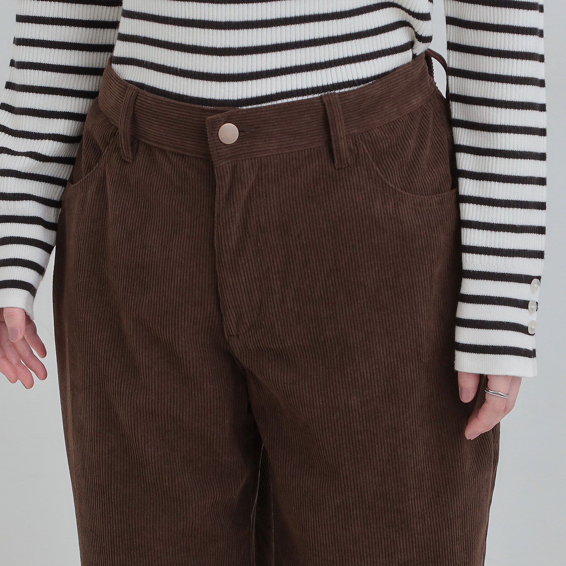 SHOO･LA･RUE「コーデュロイ ワイドストレートパンツ」|その他|