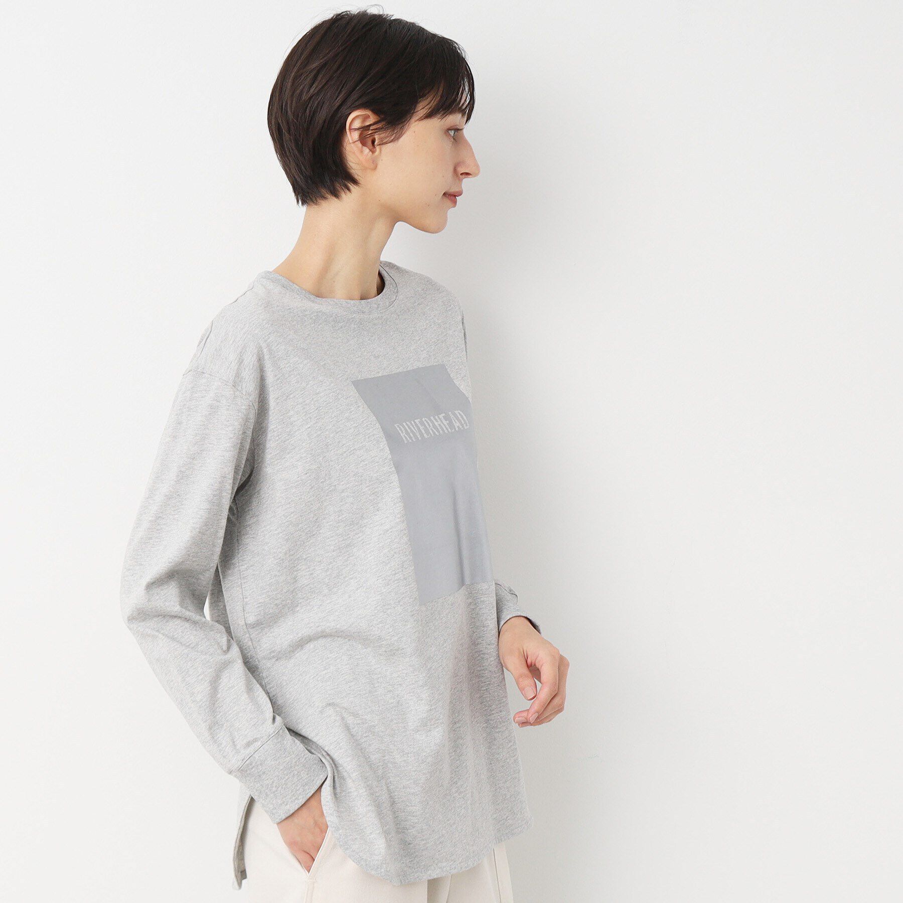 Dessin「【洗える】シルバープリントロンT」|Tシャツ・カットソー|