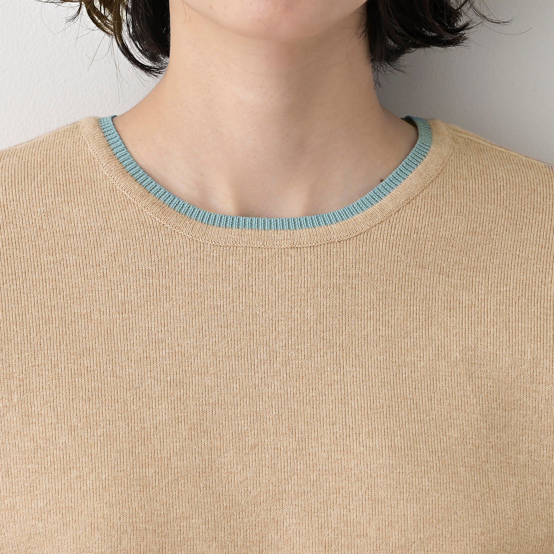 Dessin「【洗える】カシミヤブレンドスウェットライクニット」|ニット・セーター|