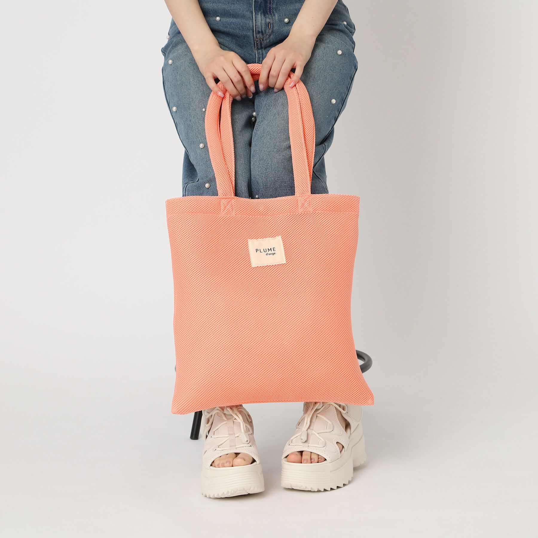 Ober Tashe「メッシュスクエアトート」|トートバッグ|