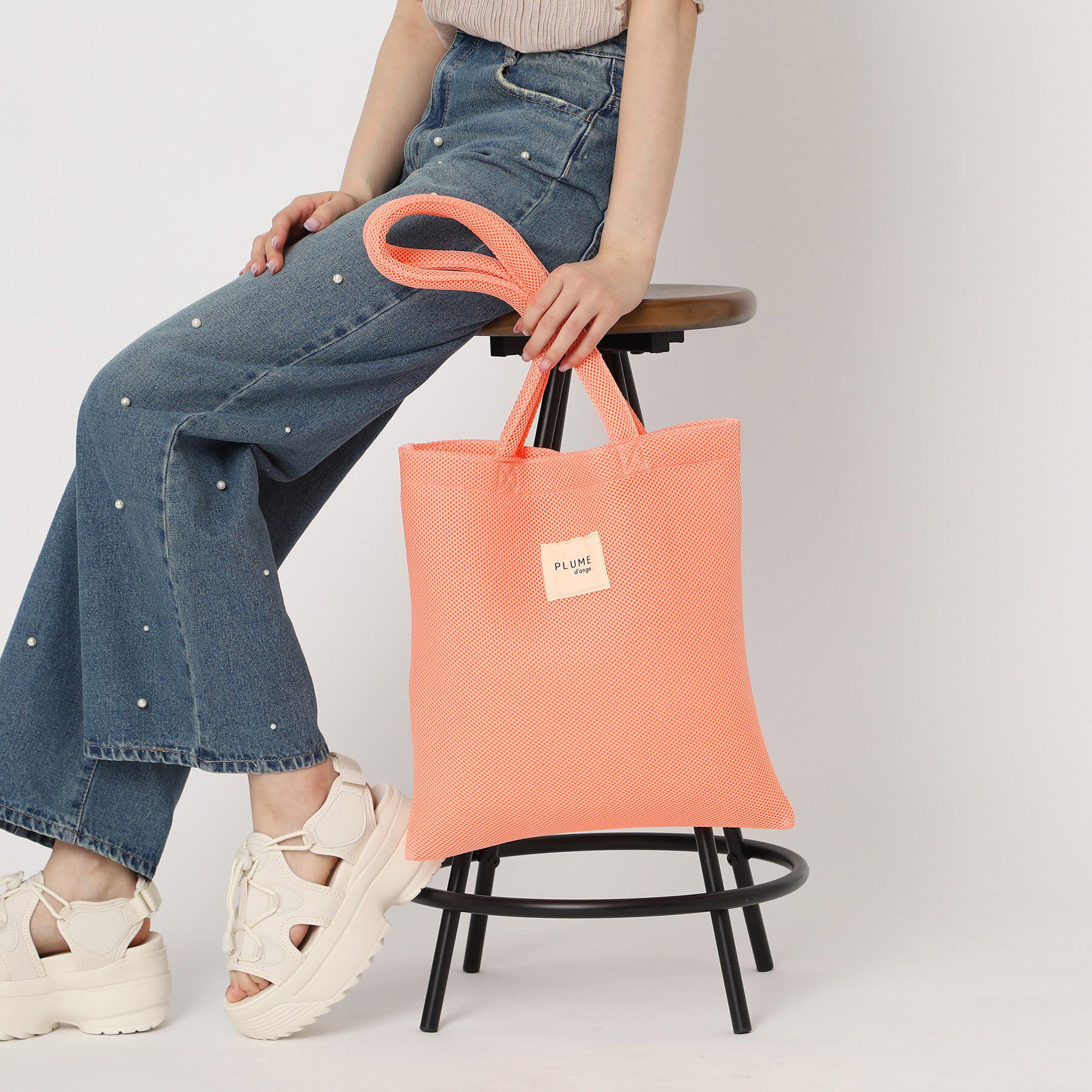 Ober Tashe「メッシュスクエアトート」|トートバッグ|