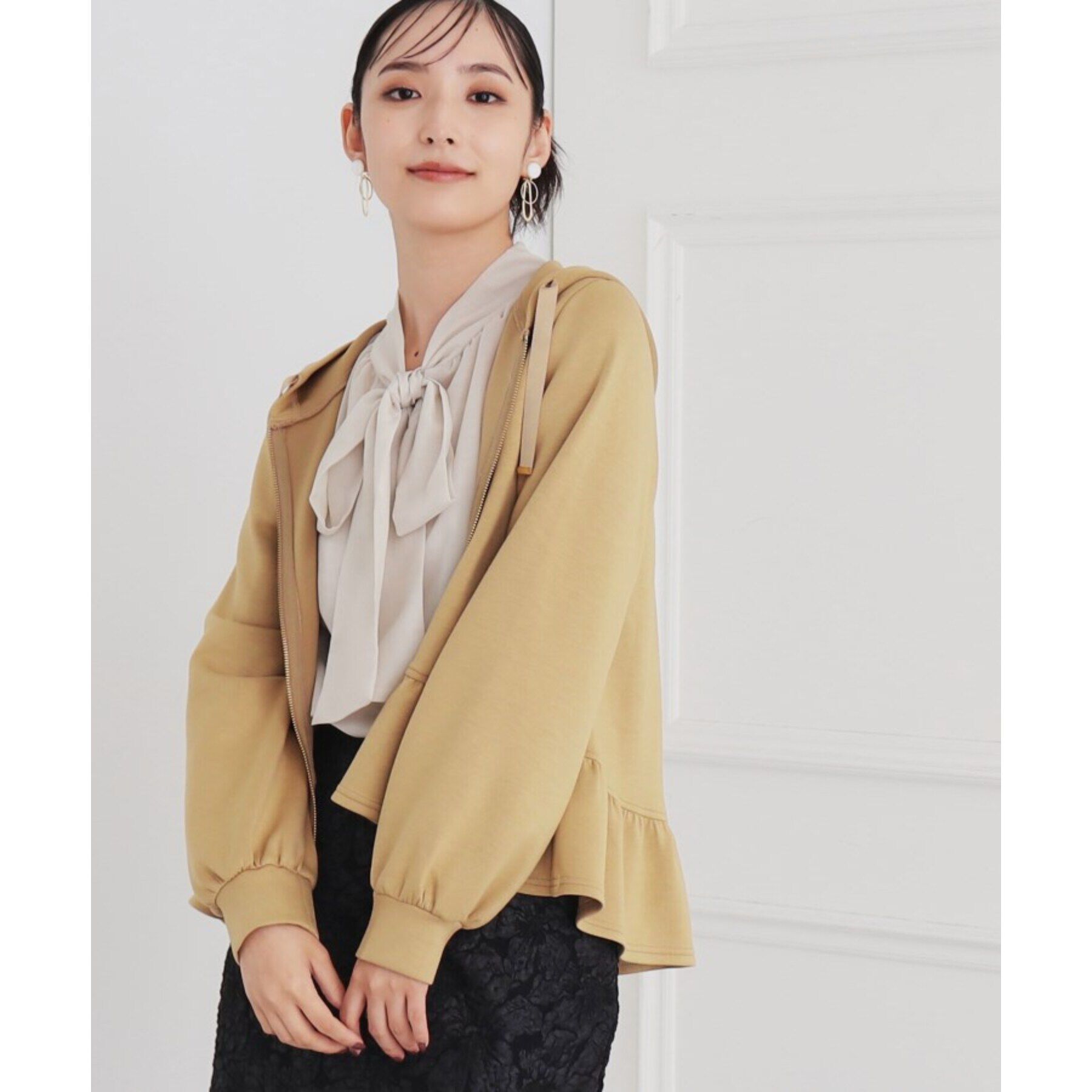 SunaUna「【シアー／着回し】ボウタイブラウス」|シャツ・ブラウス|