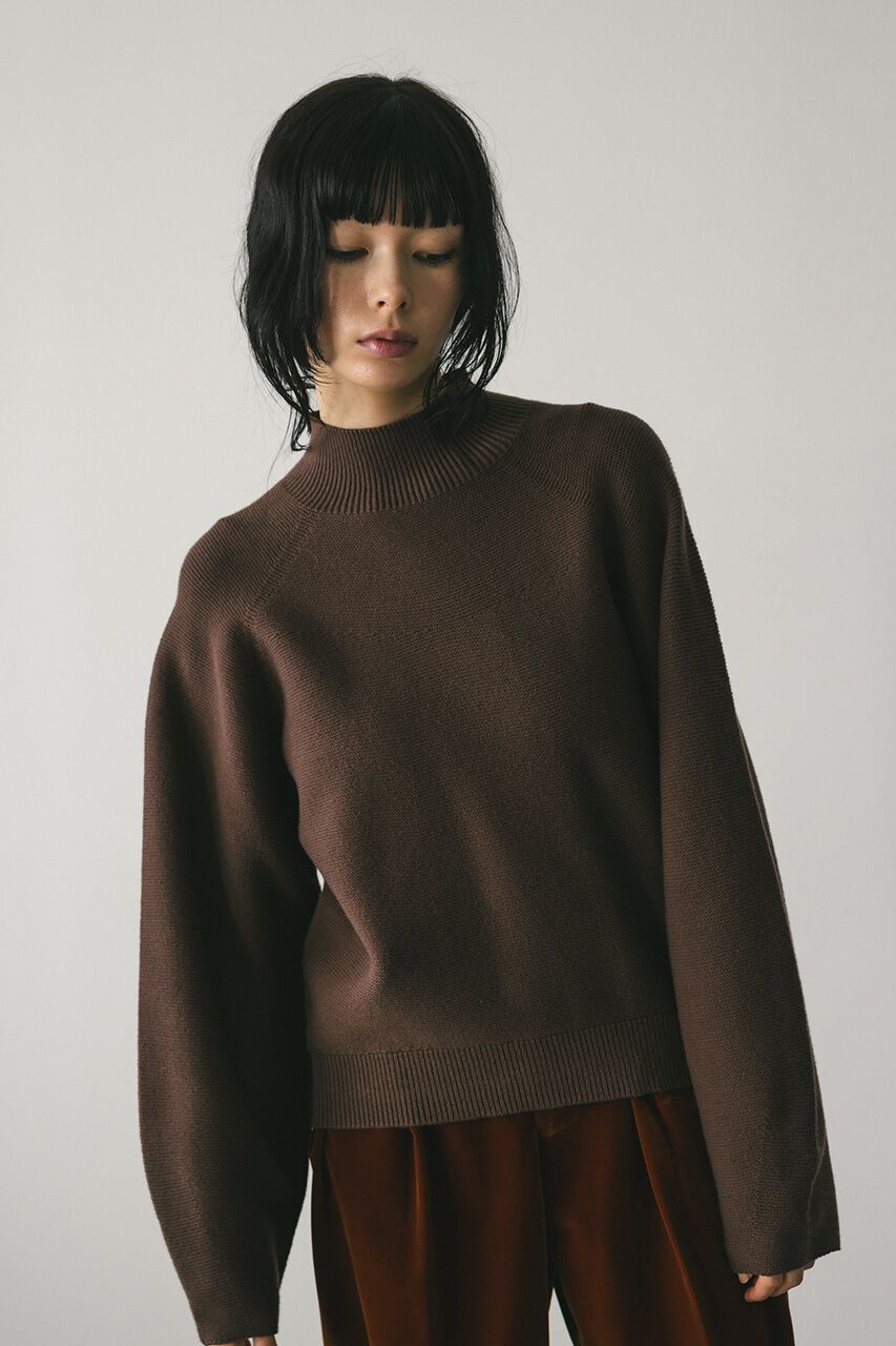 STYLEMIXER「シームレスフォルムニットトップ」|ニット・セーター|BRN