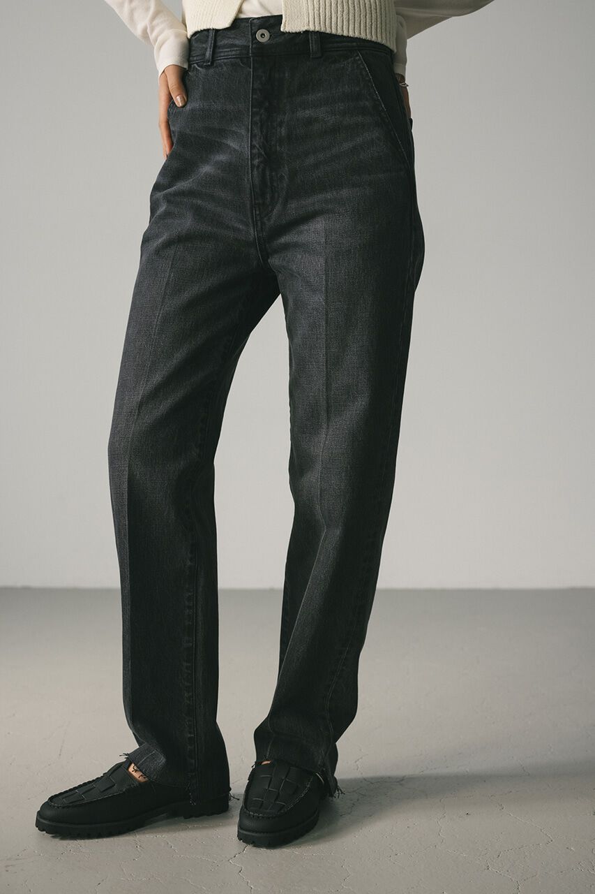 STYLEMIXER「カットオフセンタープレスデニム」|デニム|