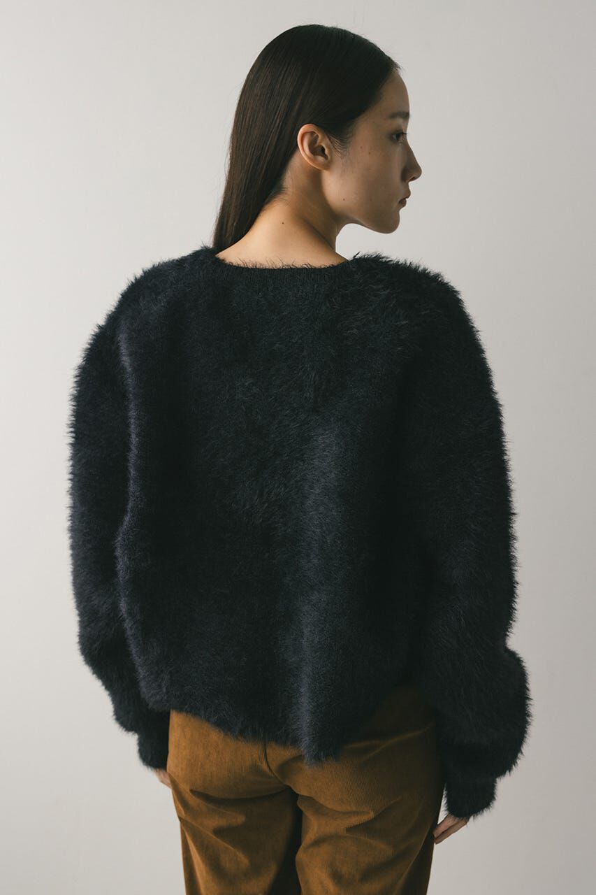 STYLEMIXER「ダブルクロスシャギーニットカーデ」|カーディガン|