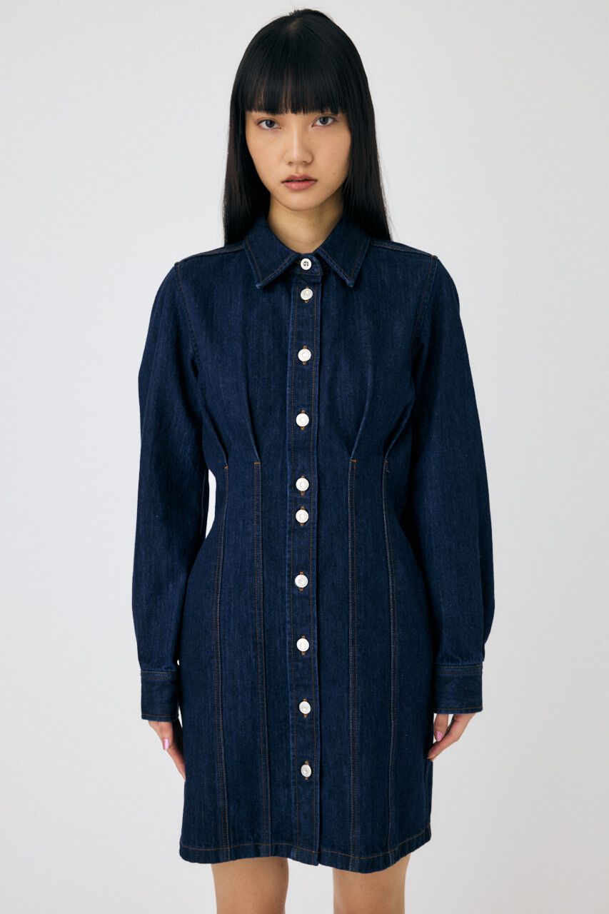 MOUSSY「WAIST TUCK ミニドレス」|ワンピース|