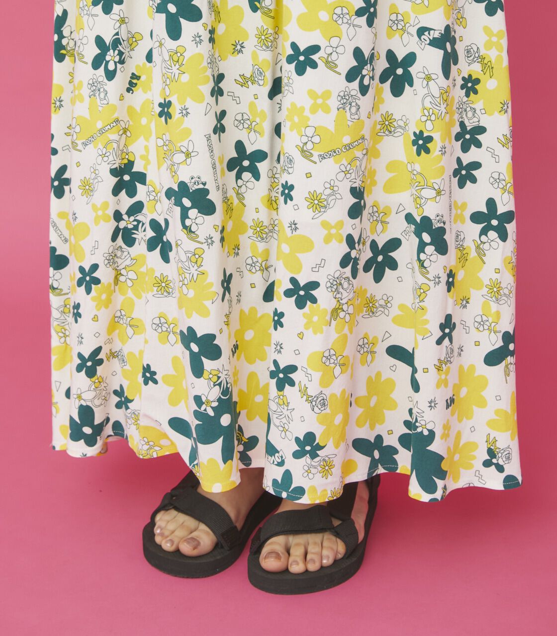 RODEO CROWNS「0528 MATT FLOWER スカート」|スカート|