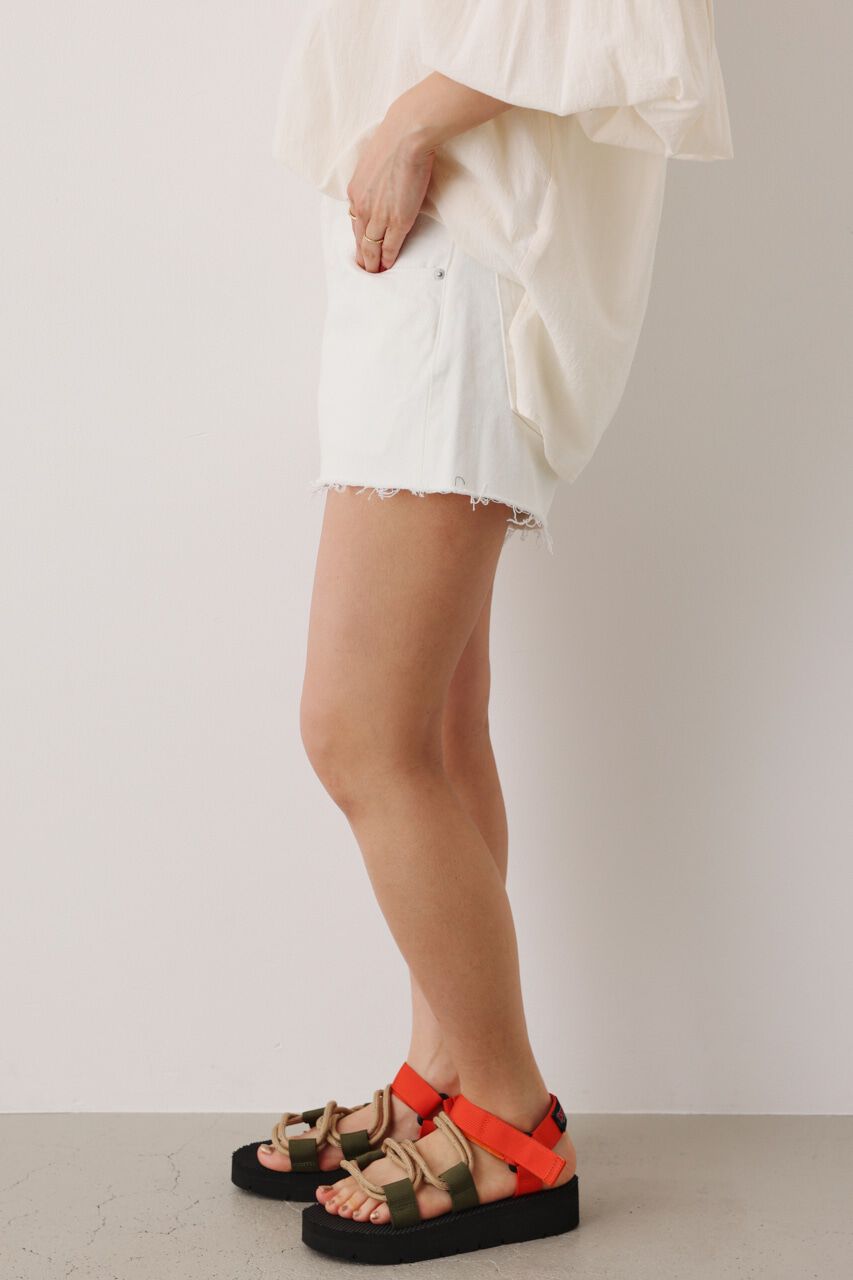 RODEO CROWNS「V／L デニムショートパンツ」|デニム|