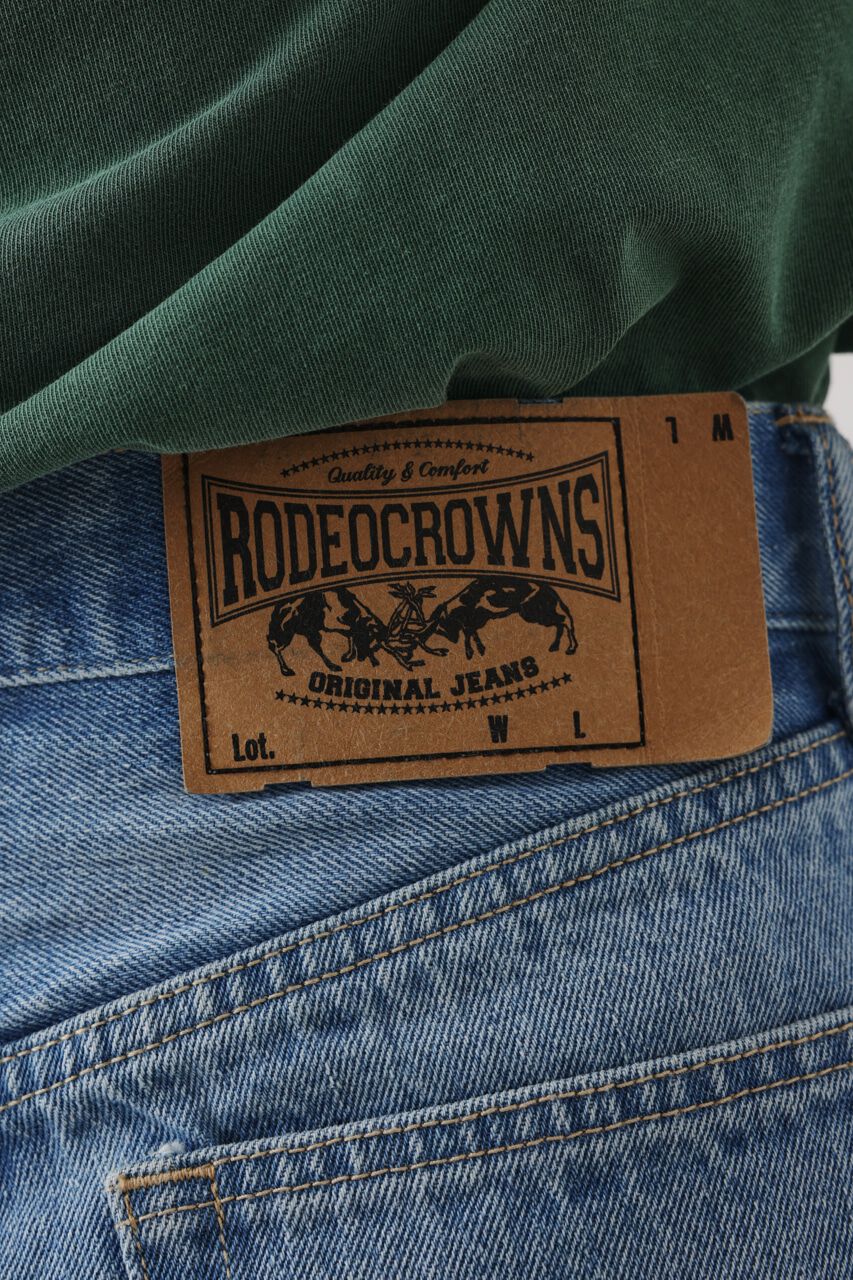 RODEO CROWNS「V／L デニムショートパンツ」|デニム|